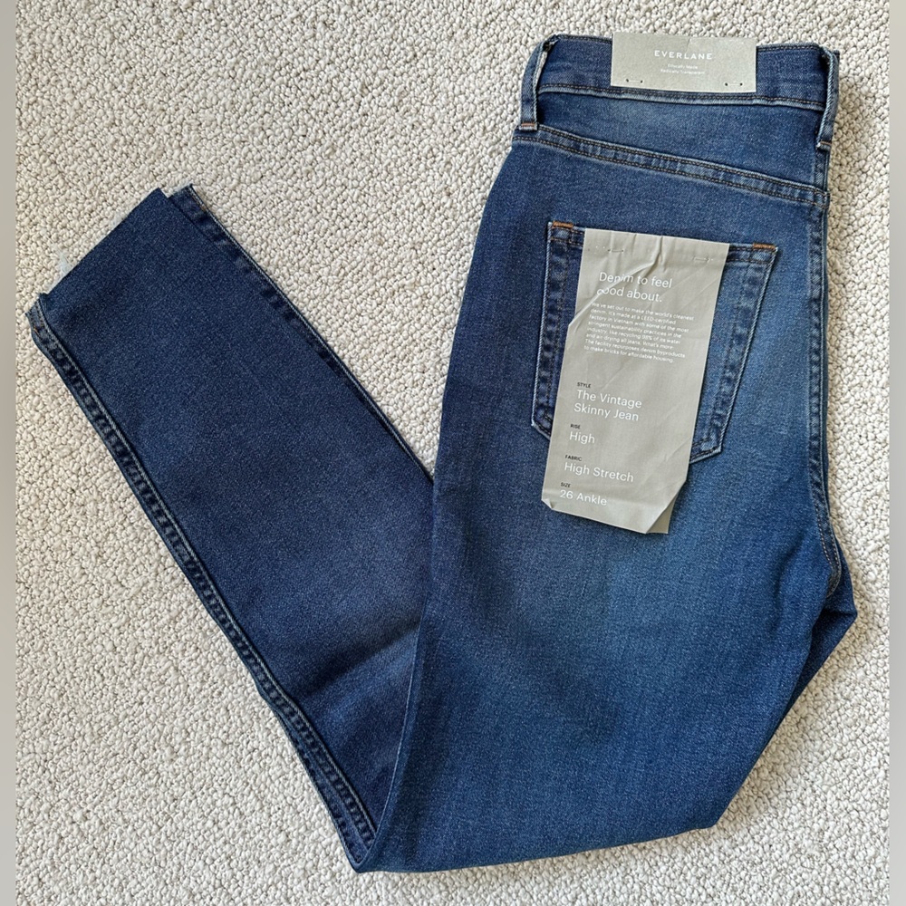 NWT Everlane Vintage Button-fly Skinny Jean